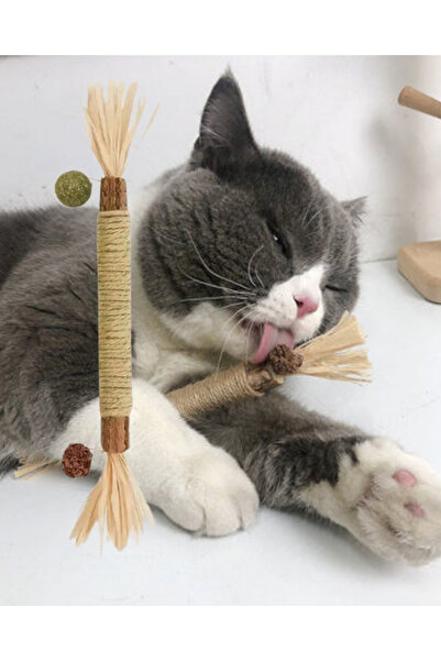 patiyo.tr Doğal Matatabi Çiğneme ve Tırmalama Çubuğu