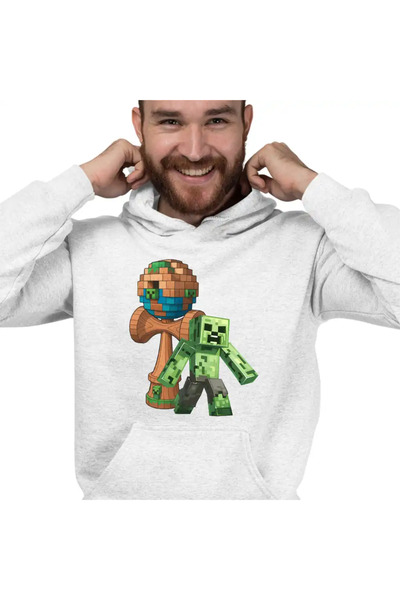 OEM Men's Hoodie Kendama Minecraft Creeper Trial