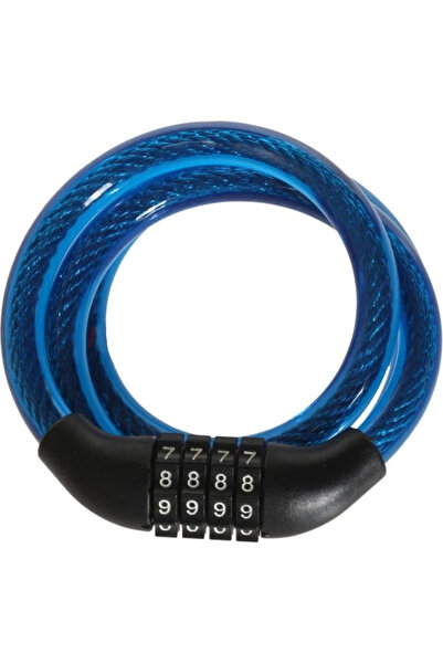 VELESBİT قفل كابل UMT 12×1000 بـ 4 أرقام سرية KLT-241 أزرق
