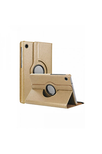 byhodi Samsung Galaxy Tab A11 360 Tablet Leather Case - Gold