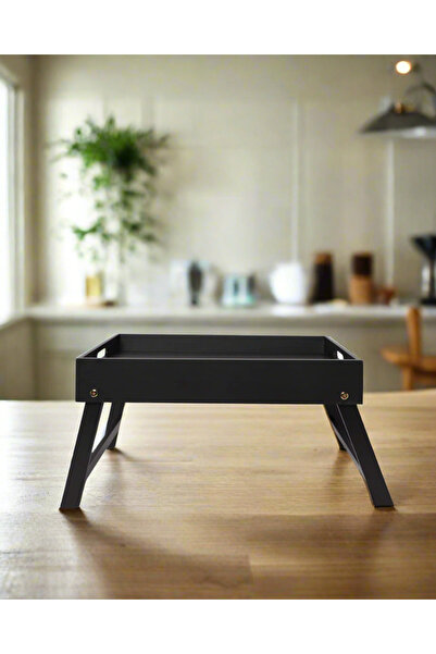 REDTAG Black Rectangle Bed Tray