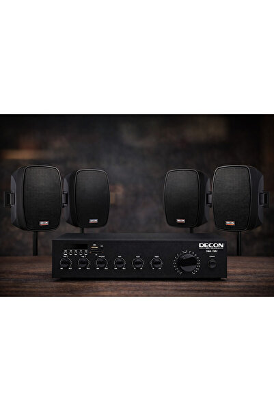 Westa Luxury, 4 Hoparlör 1 Anfi 4'' Üst Segment Tekne Yat Mağaza Ses Sistemi,...