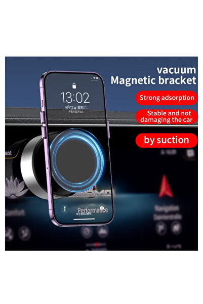 Generic MagSafe Compatible Car and Home Mount with Dual Suction Cup Magnetic ...