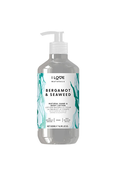 I Love I Love, Naturals Collection, Vegan, Ενυδατική, Λοσιόν με Περγαμόντο κα...