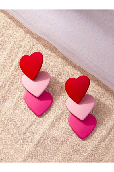 Take Two By Styli Women Heart-Shaped Earrings