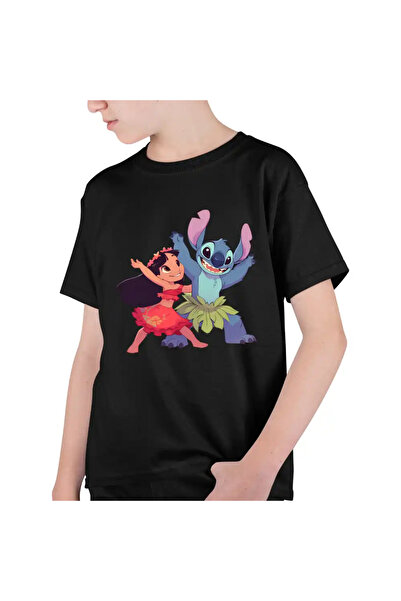 OEM Children's T-shirt Boys Lilo Stitch Hawaii Dance