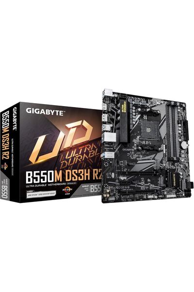 Gigabyte B550M-DS3H-R2 4733MHz Overclock DDR4 AM4 M.2 HDMI DisplayPort MicroA...