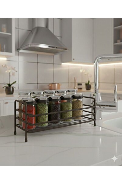 UG Home Bathroom Kitchen Organizer Black Metal Spice Rack Stand over Sink Bat...