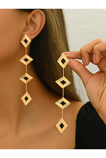 Take Two By Styli Women Geometric Design Dangle Earrings