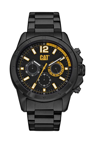 Caterpillar Big Twist 24 Chronograph Black Stainless Steel Bracelet