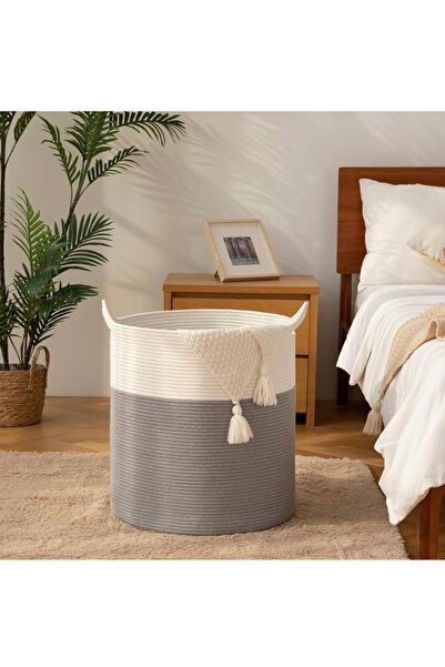 ModaCardin Jute Wicker Basket, Organizer Basket, Wicker Woven Basket 40cm X 35cm