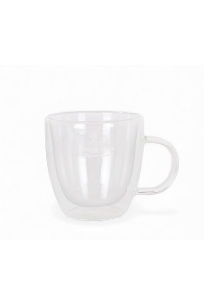 Santa Clara Set of 2 borosilicate thermal cups 150 ml with handle