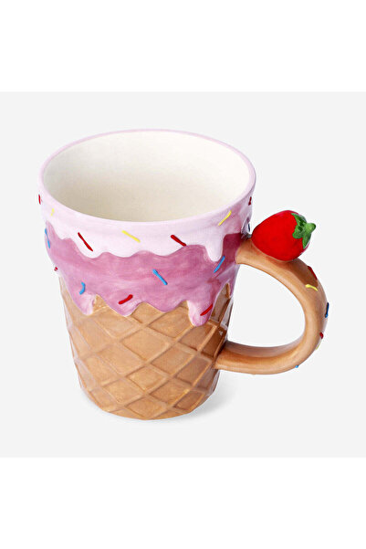 Flying Tiger Copenhagen Dondurma Külahı Şeklinde Seramik Kupa