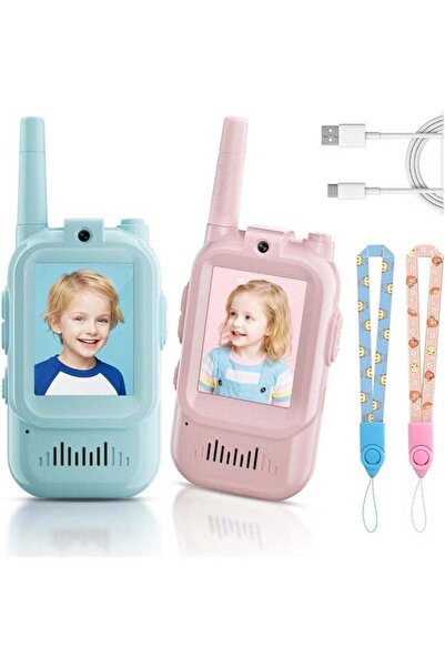 Generic مجموعة أجهزة اتصال لاسلكي للأطفال من قطعتين من BUYCO، قابلة لإعادة ال...