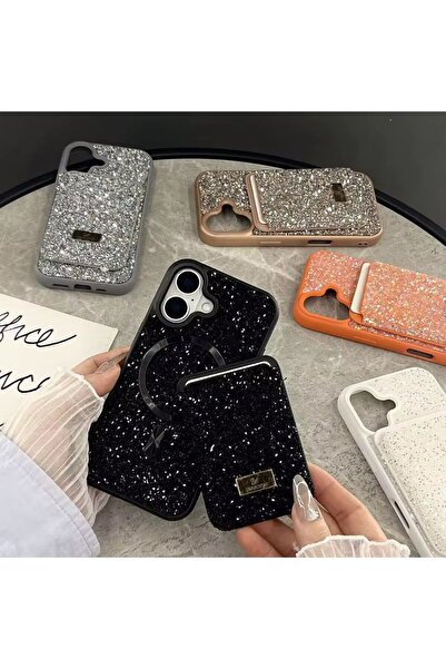 Noppax iPhone 16 Premium Case with Diamond Card Holder Wallet, Back Cover wit...