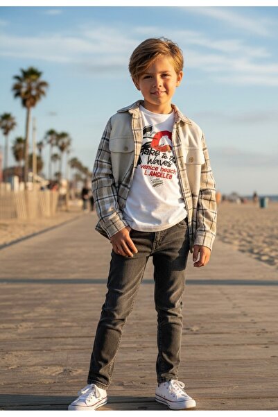 RÜYA KİDS Boy's lumberjack shirt 3-piece set