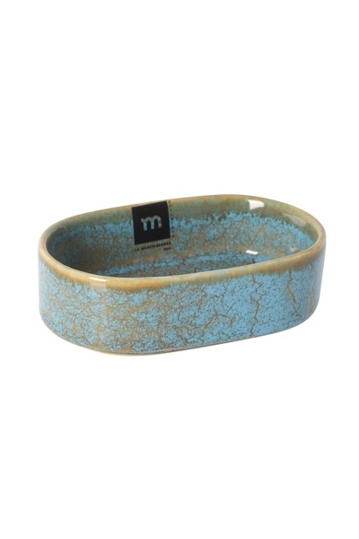 La Mediterranea Bol oval SCRATCH BLUE 13×8 cm pentru gustări