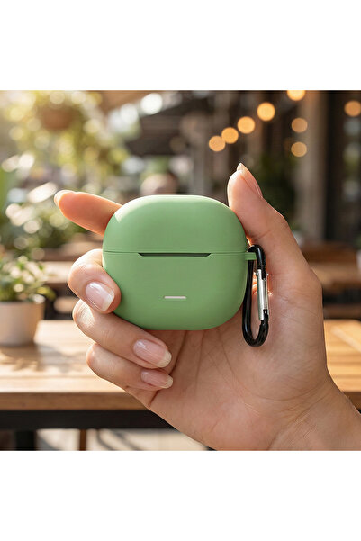 CaseOnn حافظة Xiaomi Redmi Buds 6 Lite مع حزام من السيليكون غير اللامع باللون...