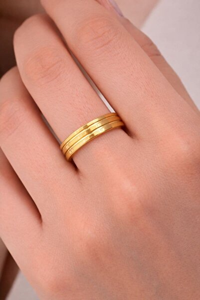BY YASİN TOPÇU 💍   Classic Strip Steel Ring |   Number 16
