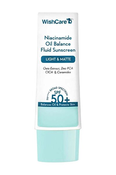 WishCare 5% Niacinamide Oil Balance Fluid Sunscreen SPF 50 PA++++ - Lightweig...