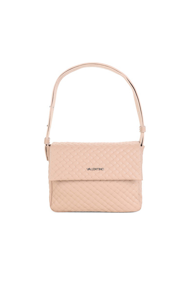 Valentino Women's Knitted Textured Leather Shoulder Bag - Powder