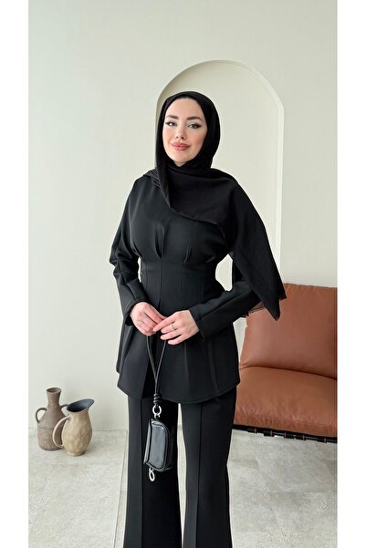 Miraydın Butik Scuba Suit with Tethered Pants – Black