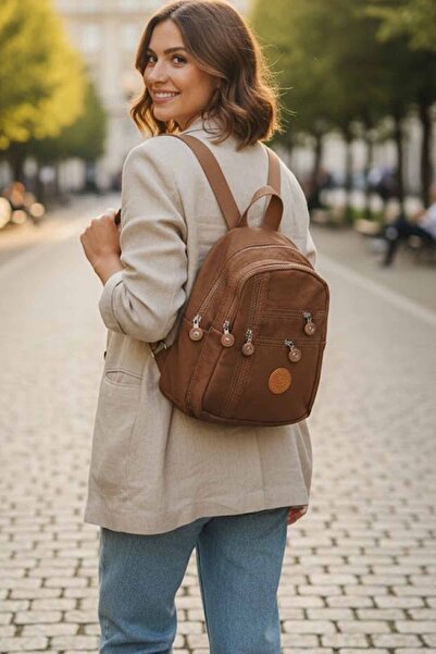 vynor atelier Women's Multi-Compartment Backpack and Shoulder Bag Length 35 c...