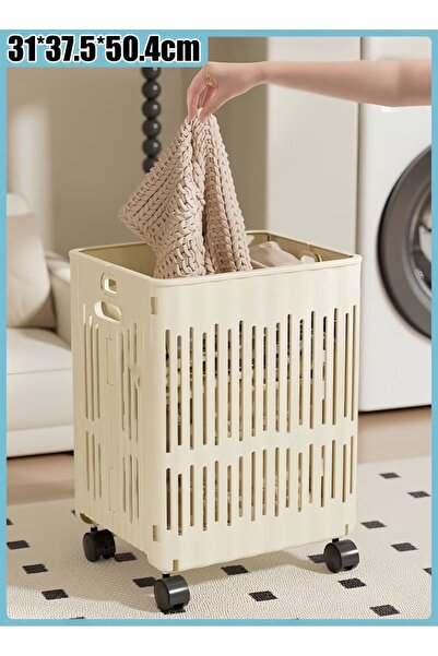Generic Laundry Hamper Foldable Laundry Basket Dirty Clothing Hamper Rolling ...