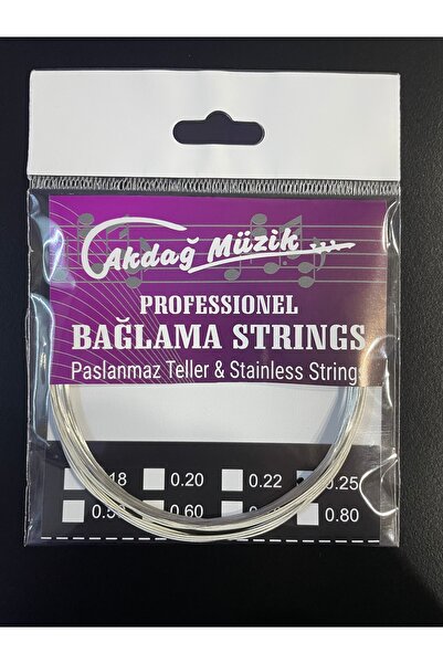 AKDAĞ MÜZİK DİVAN BOZLAK BAĞLAMA SAZ TELİ 0.25 ( MIZRAP HEDİYELİ)
