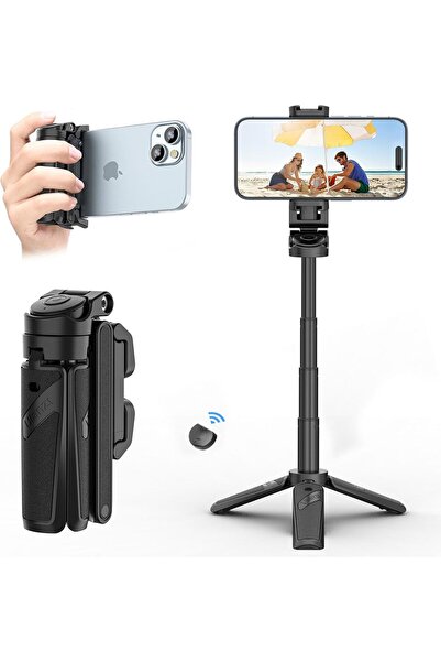 ulanzi Suport trepied pentru telefon mobil JJ02, stick selfie Bluetooth 3 în 1