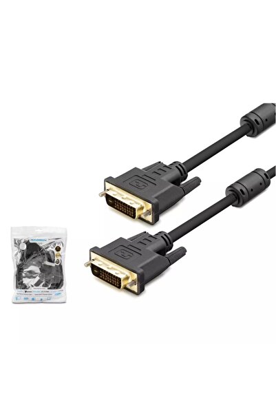 HADRON HDX7751 DVI to DVI Kablo 24+1 Pin Dual Link 1.8m Siyah