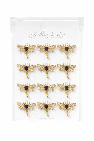 OEM Set of 12 Martisor brooches on presentation cardboard, 17x10 cm, March 1s...