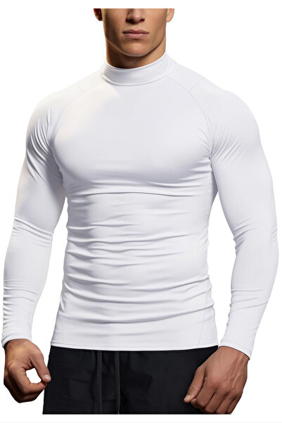 Gymhard Thermal High Neck Sports Long Sleeve Compression Bodysuit