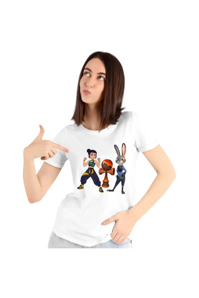 OEM Women's Kendama Huntrix Zootopia Demon Hunters Judy K-pop T-shirt