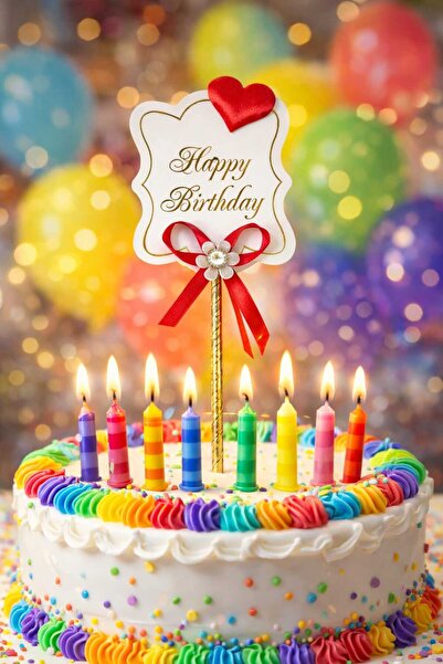 MK Ambalaj زينة كعكة مكتوب عليها عيد ميلاد سعيد، زينة عيد ميلاد سعيد مكتوب عل...