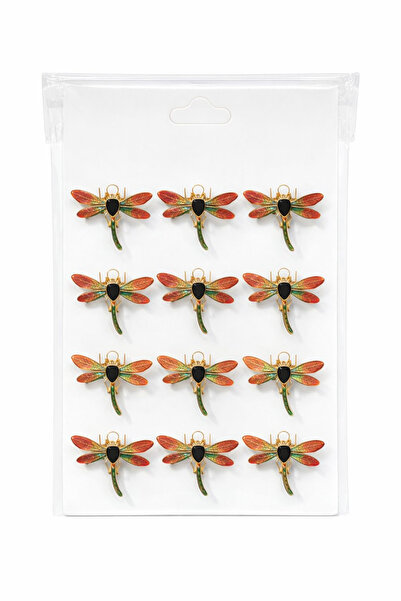 OEM Set of 12 Martisor brooches on presentation cardboard, 17x10 cm, March 1s...