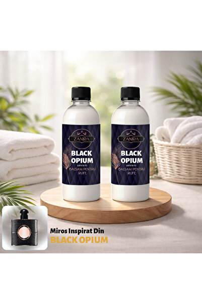 Zanira Economy Pack 2 x 500 ml Black Opium Fabric Conditioner – Intense Fragr...