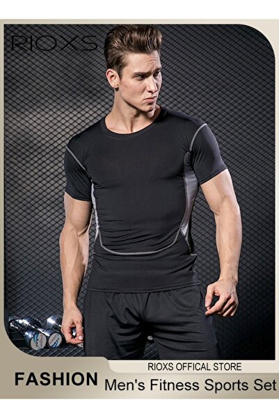 RIOXS Men's Summer Track Suits, Two Piece Casual Men's Sports Set Including B...