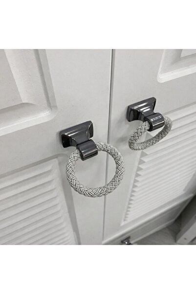 MonAmour's Gray Rope Furniture Handle (2 Pieces) 340mm between Two Holes