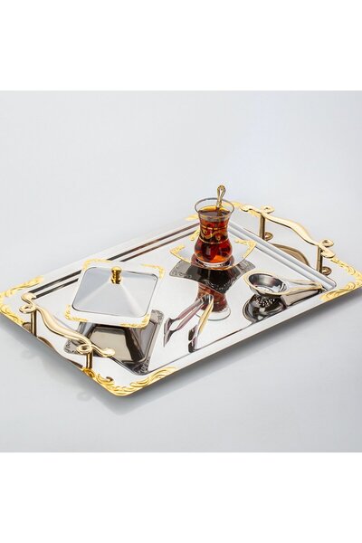 Rota Lalezar Altın 28 Parça Çay Seti (BARDAKSIZ)