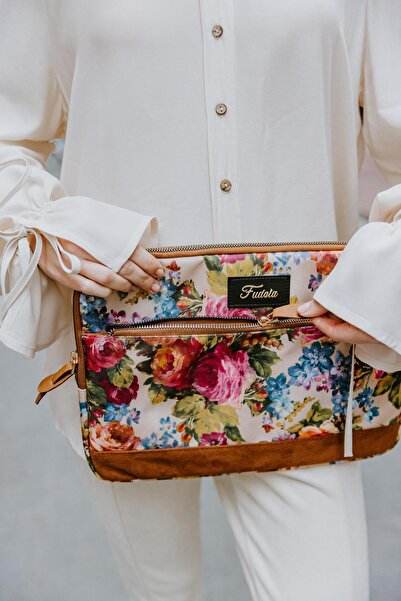 Fudela 15.6 Inch Flowers Macbook- Laptop Bag