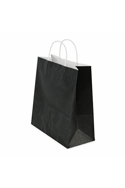 MODA Siyah Kraft Çanta Burgu Saplı 32 X 40 X 12 - 20 li