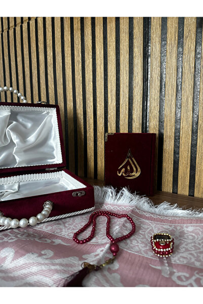 Evce Home Tekstil Sandıklı Kur'anı Kerim Seccade Seti