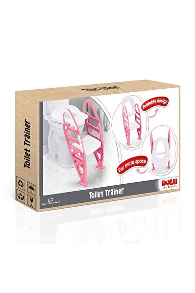 DOLU OYUNCAK 7250 Non-Slip Adjustable Ladder Toilet Pink - Full