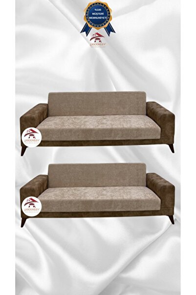 Şahaneev Tekstil Baby Face Lastikli Koruyucu Kolsuz Koltuk Örtüsü - Vizon - 3...