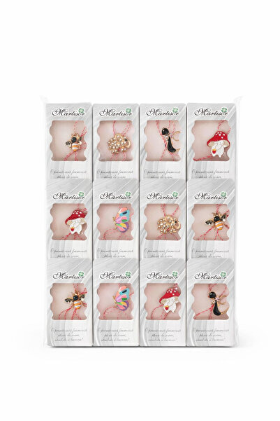 OEM Set of 30 elegant martisor brooches, combined designs, individual packagi...