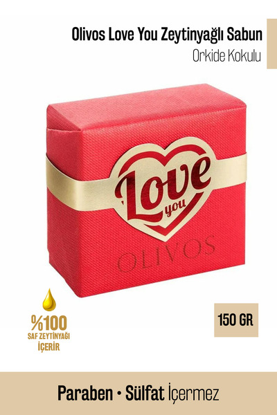 Olivos Love You Orchid Scented 100% Pure Olive Oil Soap 150 Gr |   Handmade, ...