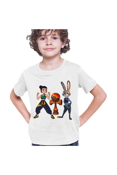 OEM Kids Boys Kendama Huntrix Zootopia Demon Hunters Judy K-pop T-shirt