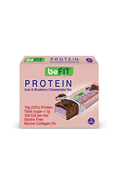 BEFIT LIFESTYLE ألواح كيك البروتين من بي فيت بنكهة تشيز كيك الآساي والتوت الأ...