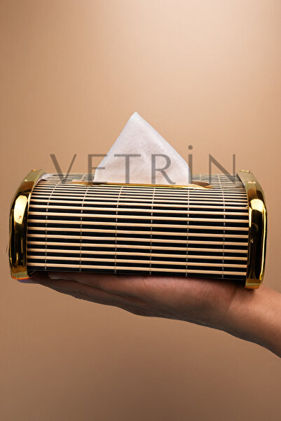 VETRİN Masa üstü bambu peçetelik